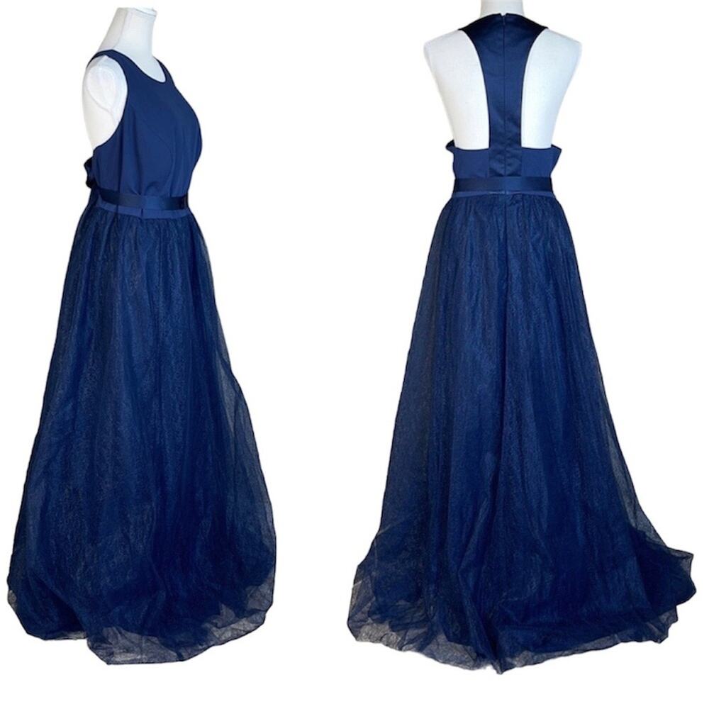 White by Vera Wang Navy Blue Maxi Dress